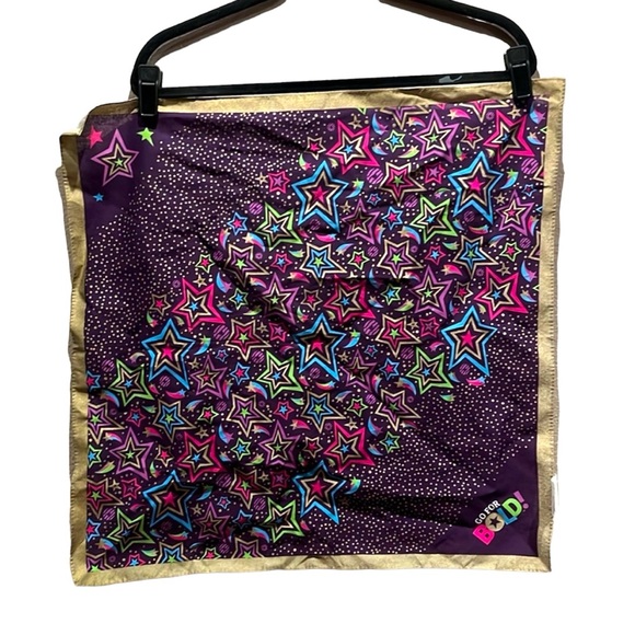 Girl Scouts Little Brownie Bakers Scarf Bandana “Go For Bold” Stars and Gold - Picture 1 of 7
